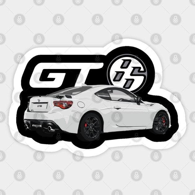 GT86 white Toyota Gt86 Sticker TeePublic
